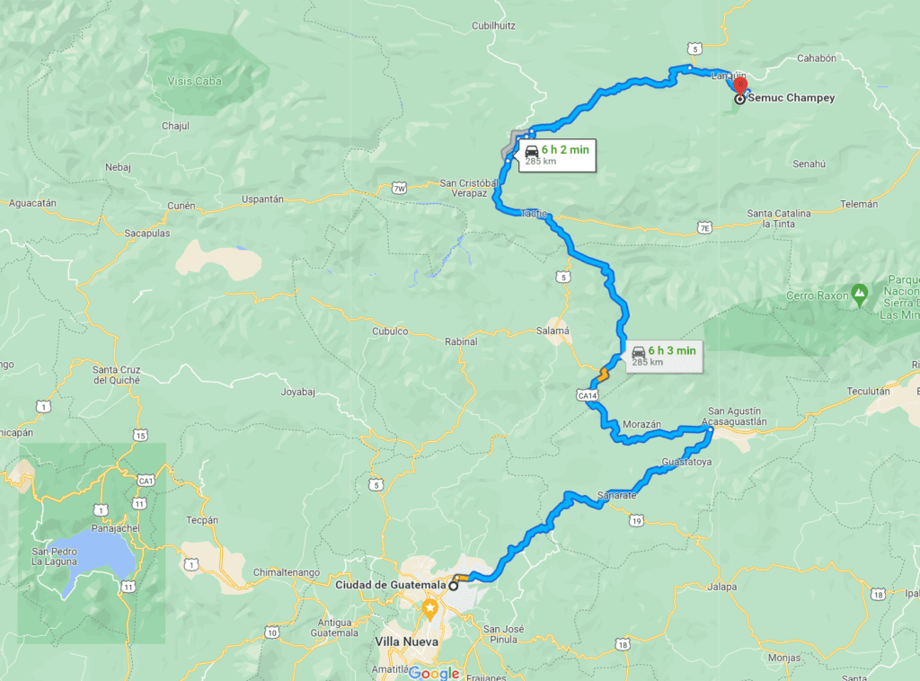 Guatemala city to Semuc Champey
